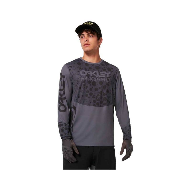 Oakley Maven RC Long Sleeve Jersey BLACK FROG LARGE