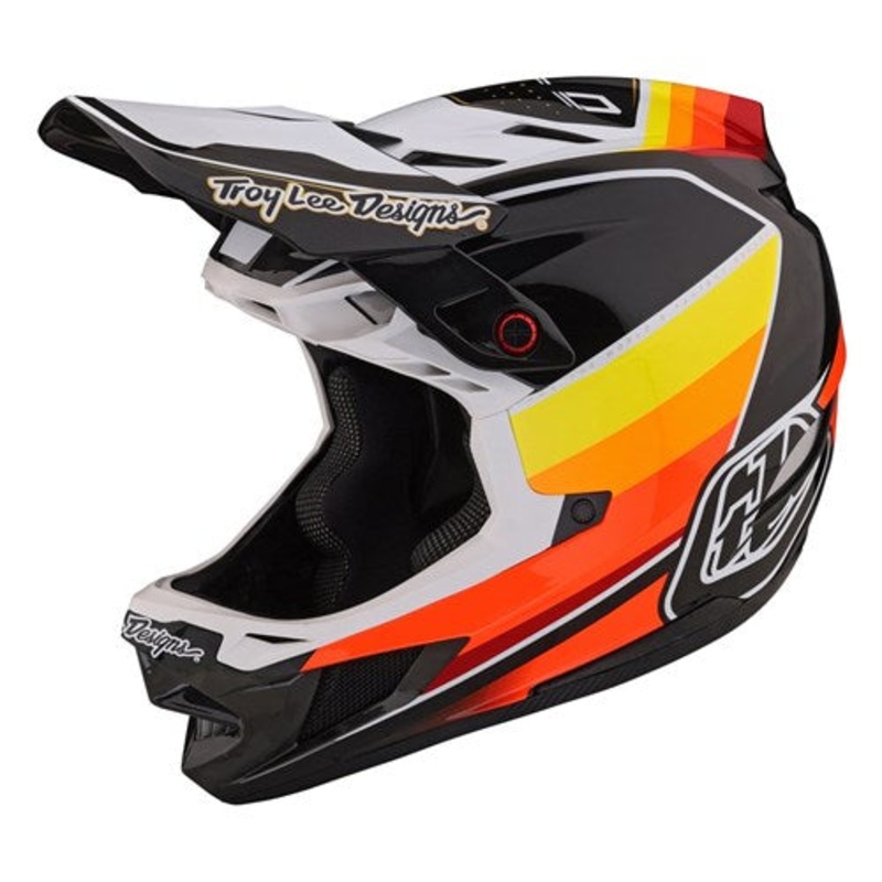 Troy Lee Designs 2023 D4 Carbon Mips Helmet REVERB BLACK / WHITE X-SMALL / SMALL