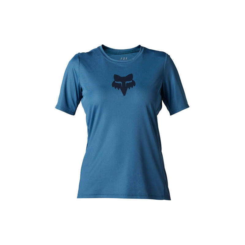 Fox Womens Ranger Short Sleeve Jersey Foxhead Dark Slate FOXHEAD DARK SLATE SMALL