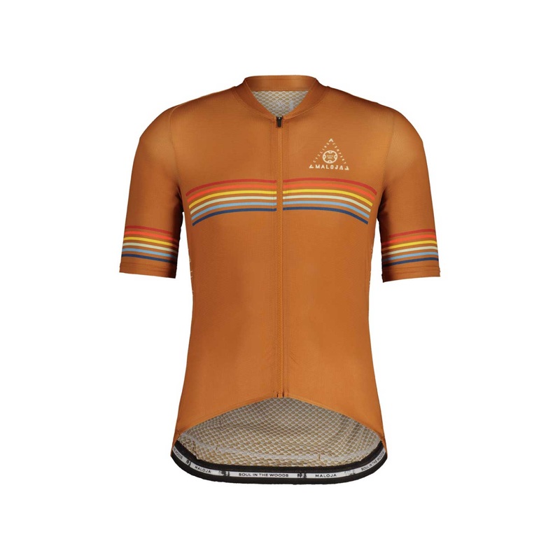 Maloja SCHOBERM. 1/2 Breeze Men’s Roadbike Jersey AMBER MEDIUM