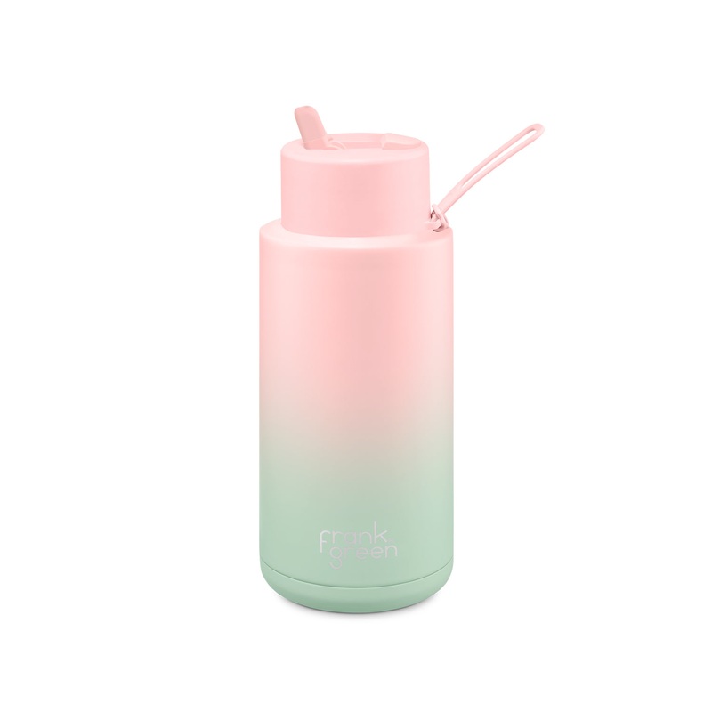 Frank Green 34oz Ceramic Reusable CUP LTD ED GRADIENT LILAC HAZE/LIVING CORAL