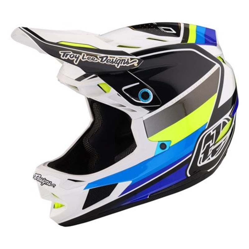 Troy Lee Designs 2023 D4 Composite MTB Helmet Mips MATRIX BLUE X-SMALL / SMALL