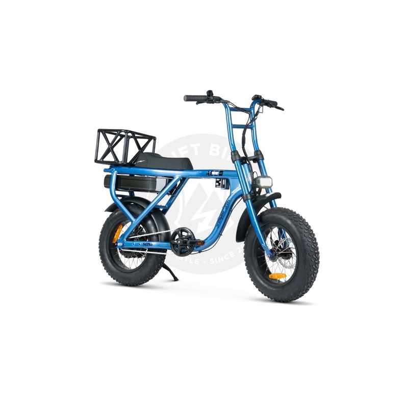 AMPD BROS ACE X MINI ELECTRIC BIKE BLUE LIGHTNING