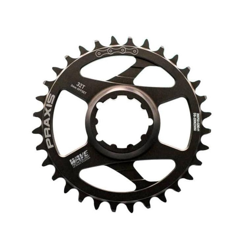 Praxis Wave 10/11/12 Speed Chainring (Black) 32T