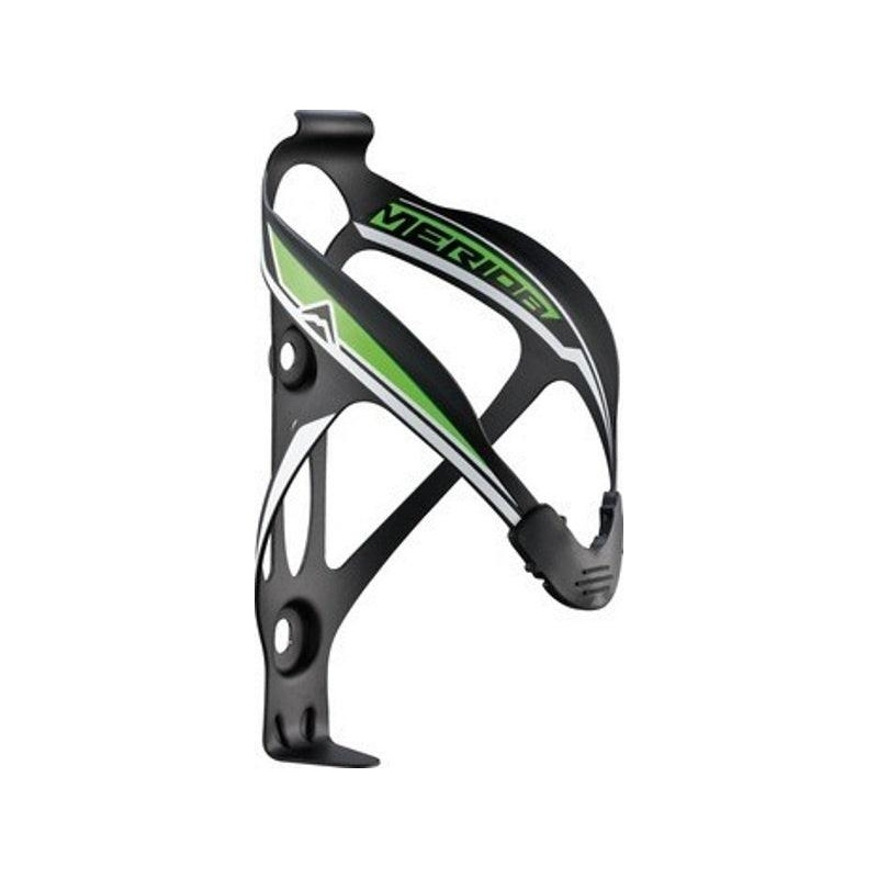 Merida Alloy Friction Bottle Cage (Black/Green/White)