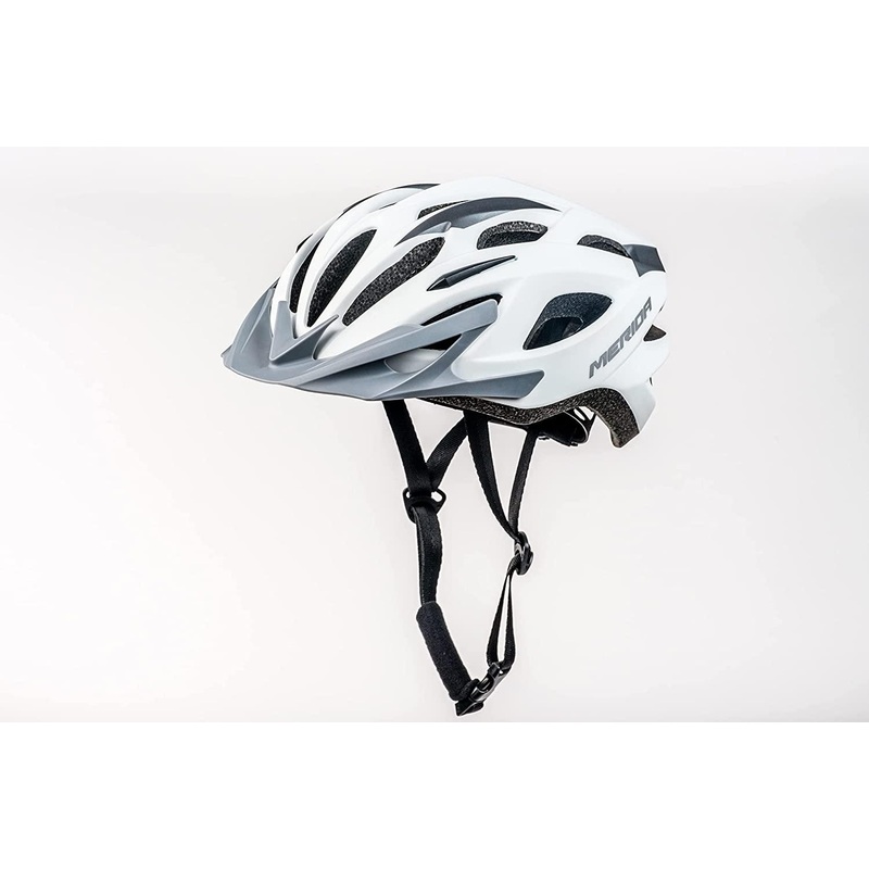 Merida Charger KJ201 Road Cycling Helmet (Matt White/Grey) Medium (53-58)cm