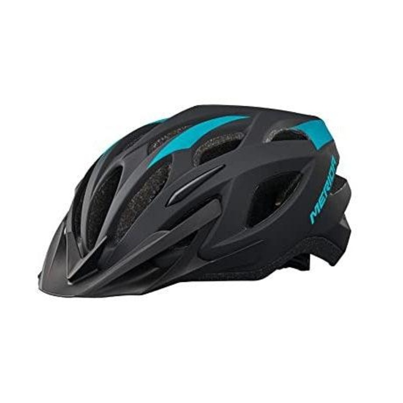 Merida Charger KJ201-Y-1 MTB Cycling Helmet (Matt Black/Blue) 53-58cm