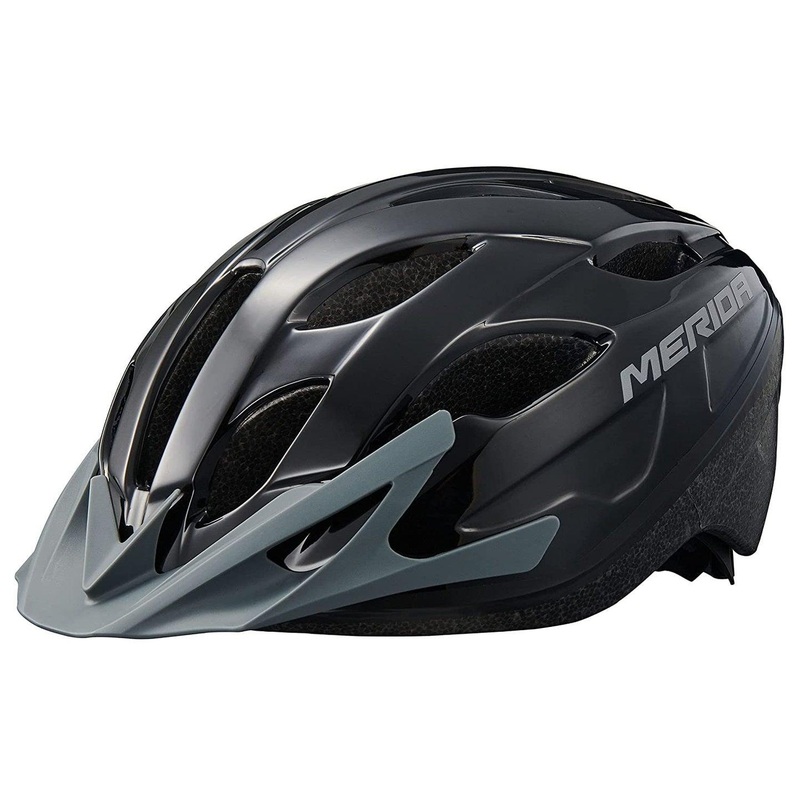 Merida RF7 One Helmet (Shiny Black/Grey) Medium (54-58)cm