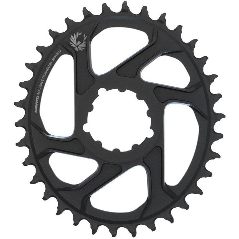 SRAM X-Sync 2 Eagle 1x Oval 11/12 Speed Chainring (Black) 34T