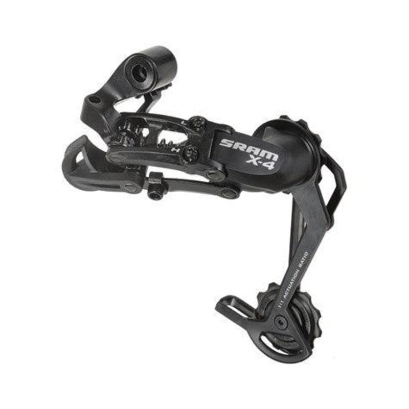 Sram X4 9 Speed Rear Derailleur (Black) Long cage