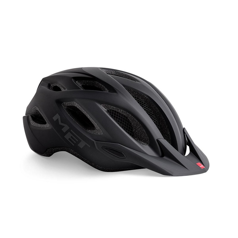 MET Crossover MTB Helmet (Shaded Black/Matt) Medium (52-59)cm