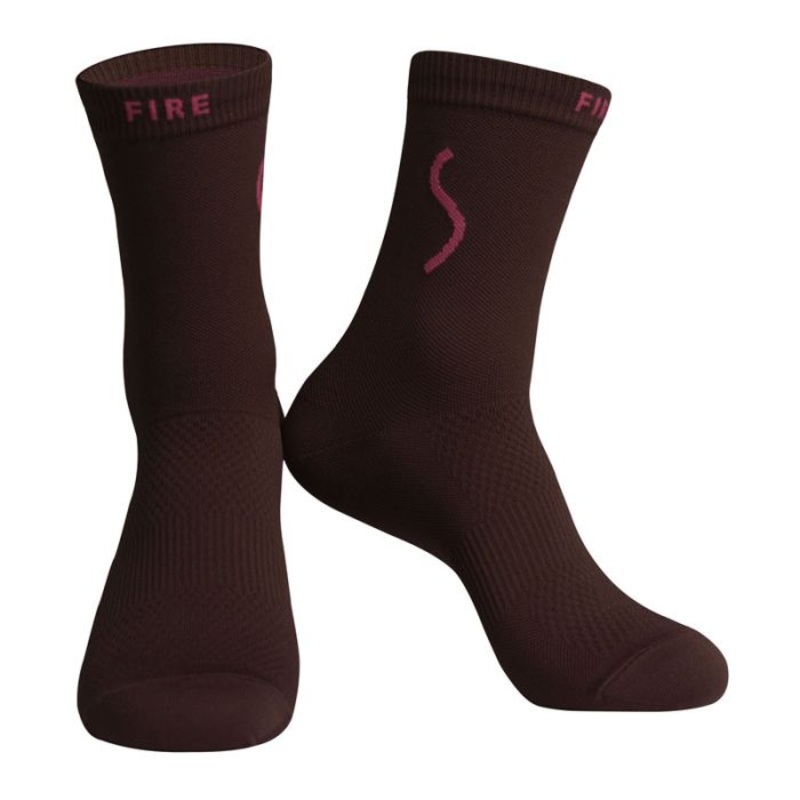 Monton Fire Men’ Cycling Socks (Red) One Size