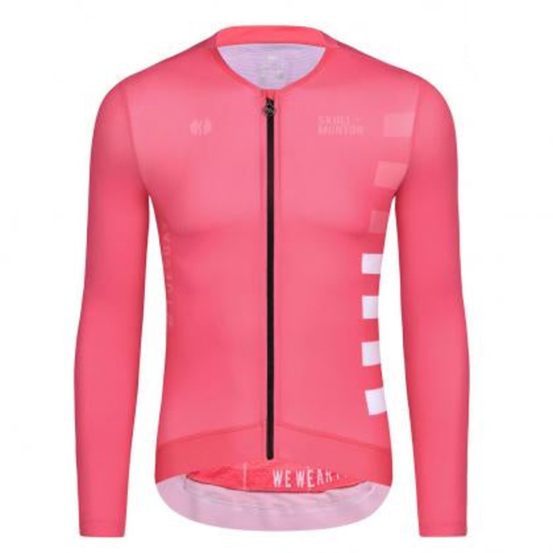 Monton Tuesday Long Sleeve Men’s Cycling Jersey (Pink) S