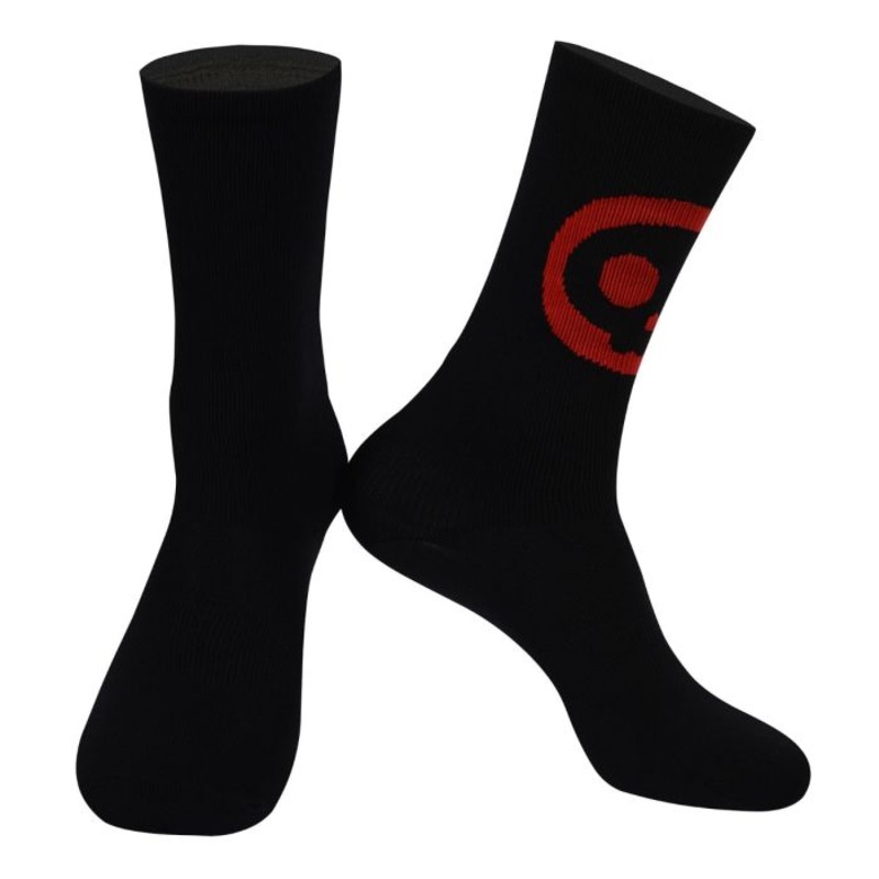 Monton Unisex Cycling Socks (Black/Red) M