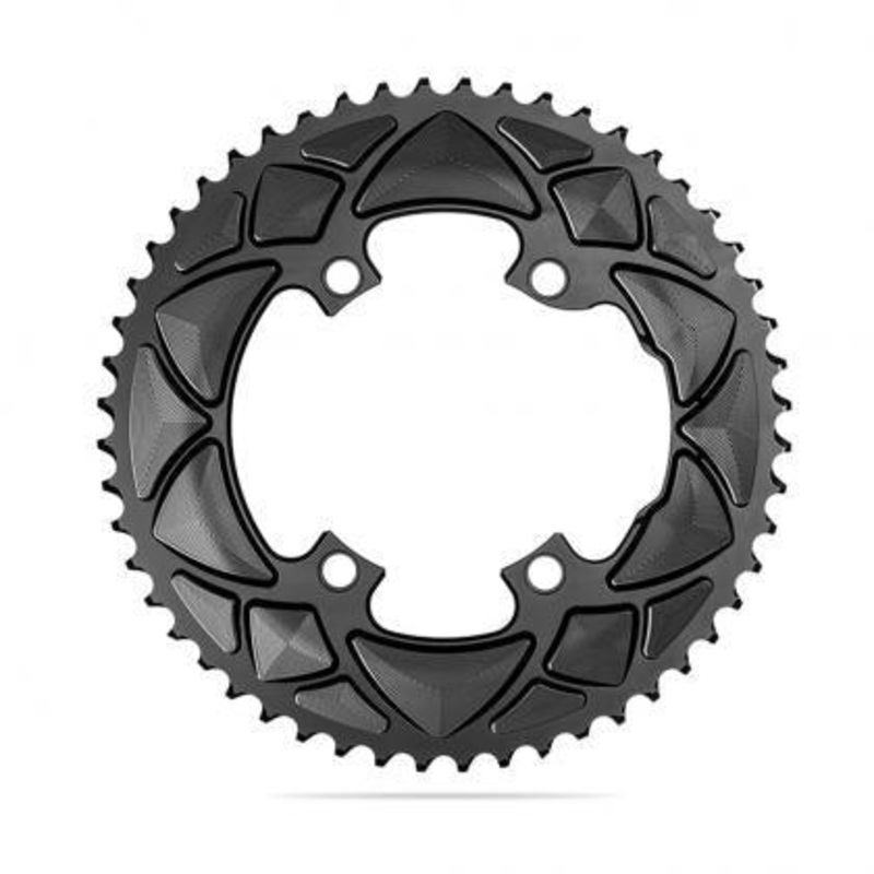 AbsoluteBlack Shimano 2x 110/4 Round 10/11/12 Speed Chainring (Black) 36T