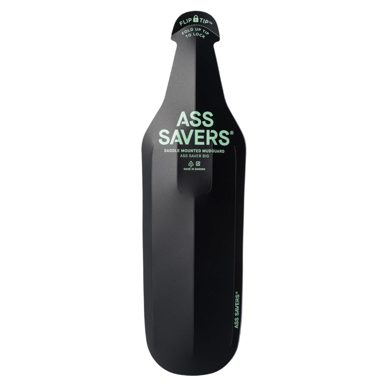 Ass Savers Big Mudguard (Black) Rear