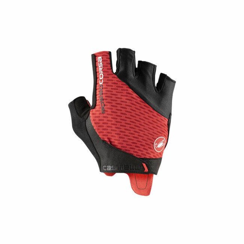 Castelli Rosso Corsa Pro V Mens Cycling Gloves (Red) S