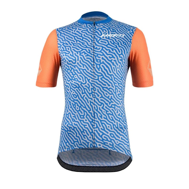 Gambitt Raptor 7 Mens Cycling Jersey (Fluo Orange Trail) XXS