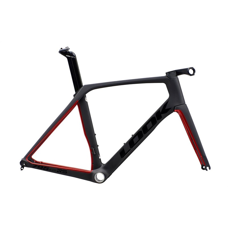 Look 795 Blade RS Disc Brake Frameset (Black Metallic Red Mat Glossy) L