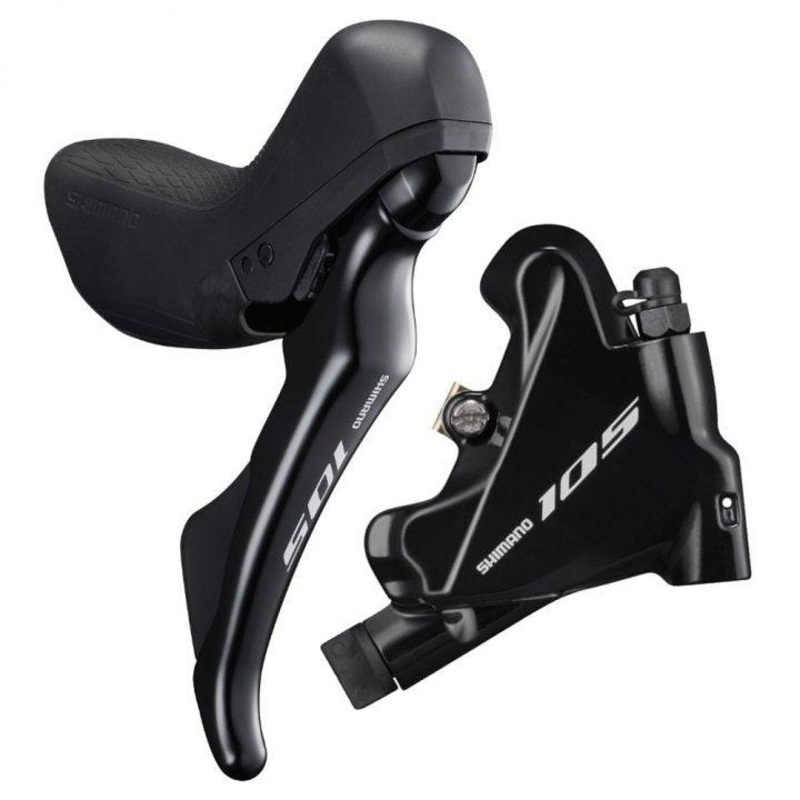 Shimano 105 ST-R7020/BR-R7070 Flat Mount Hydraulic Disc Brake (Black) 2 Speed | Left