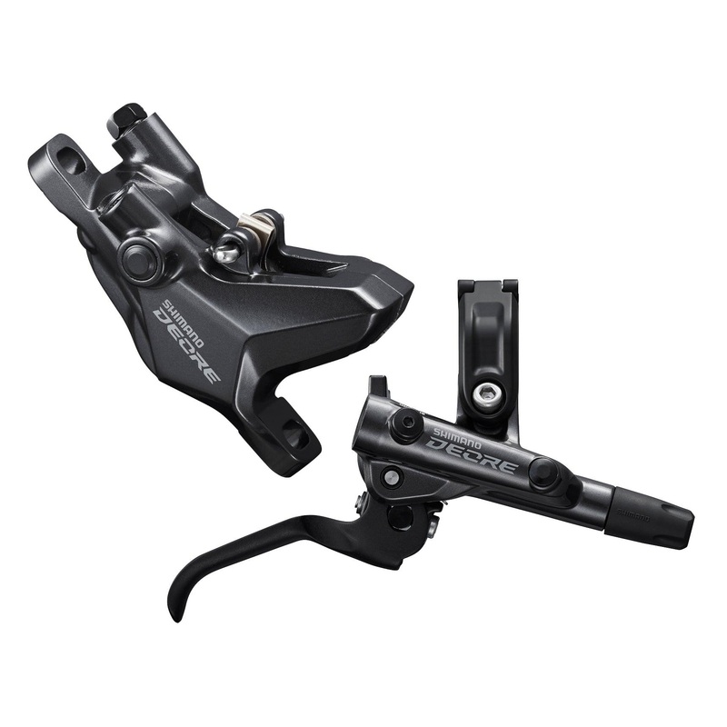 Shimano Deore BL-M6100/BR-M6100 Post Mount Hydraulic Disc Brake (Black) Front/Left