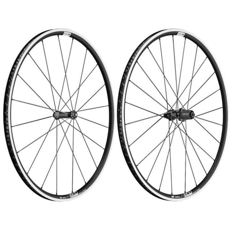 DT Swiss P1800 Spline Aluminium Tubeless Rim Brake Wheel – Shimano/Sram (Black) Front