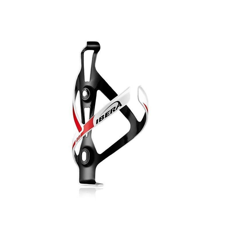 Ibera Aluminium Bottle Cage (White/Black)