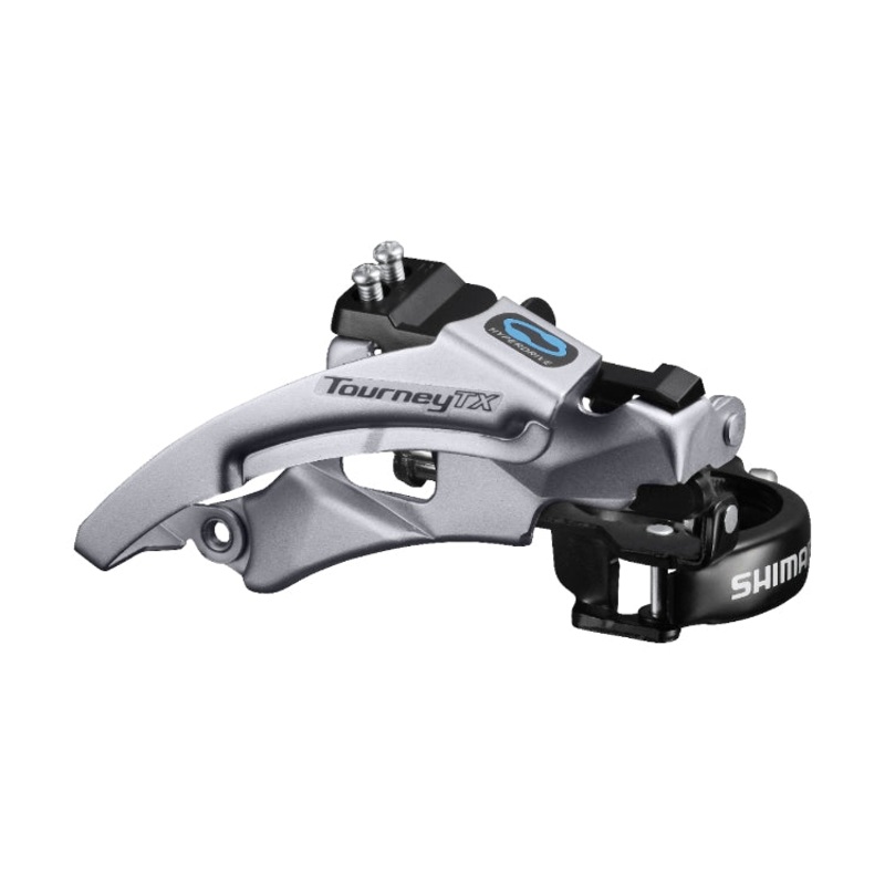 Shimano Tourney TX800 7/8 Speed Front Derailleur Clamp On- 34.9mm W/ 31.8 & 28.6mm Adaptor