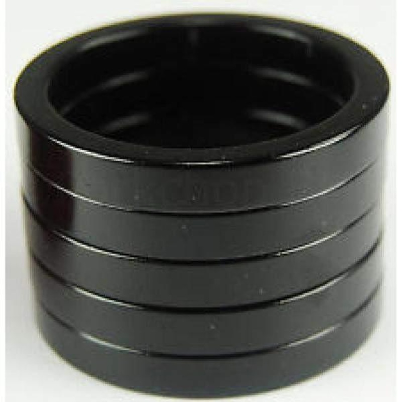 Tangeseiki Alloy Spacer 1-1/8inch 3mm Black