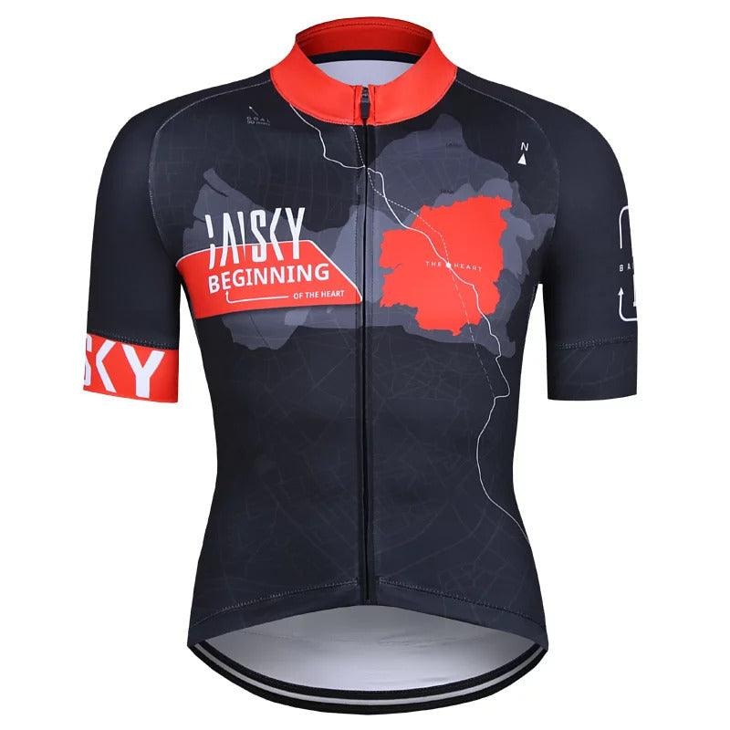 Baisky TRMSJ990 Mens Cycling Jersey (Map) L