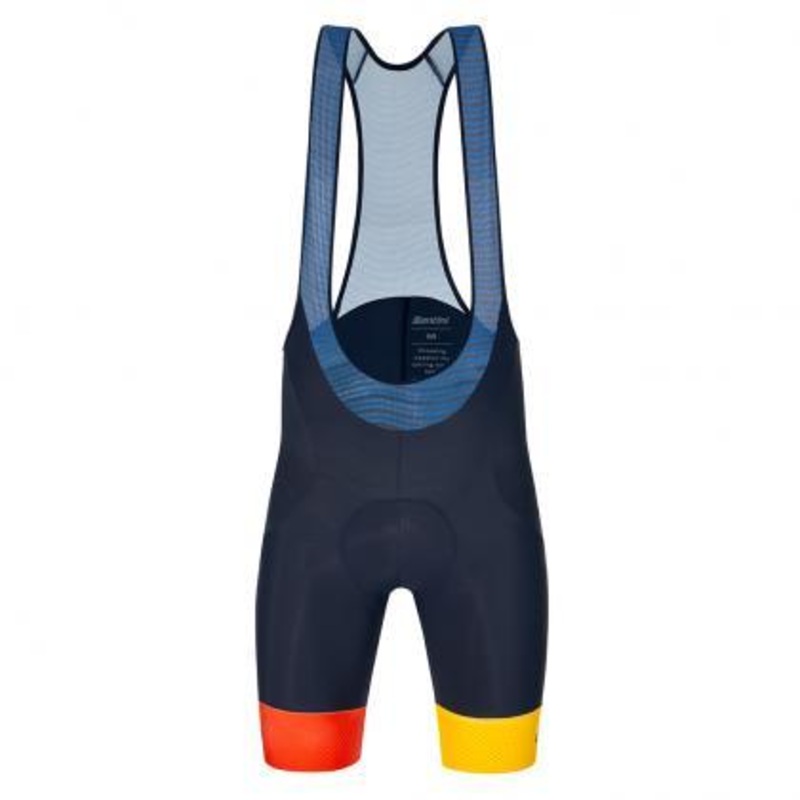 Santini Nibali Squalo Mens Cycling Bibshorts (Nautica Blue) XS