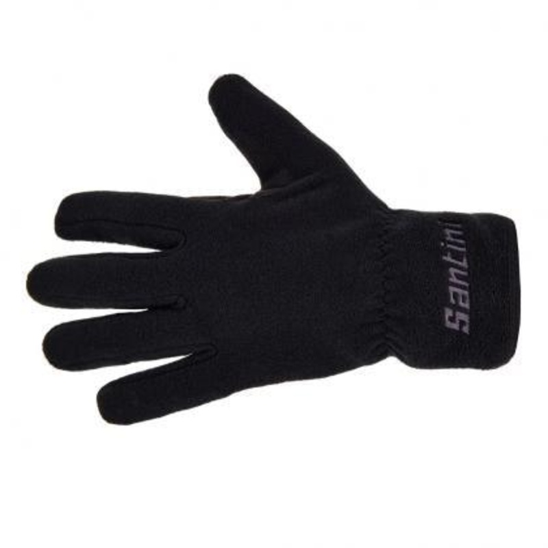 Santini Pile Unisex Full Cycling Gloves (Black) XL-XXL