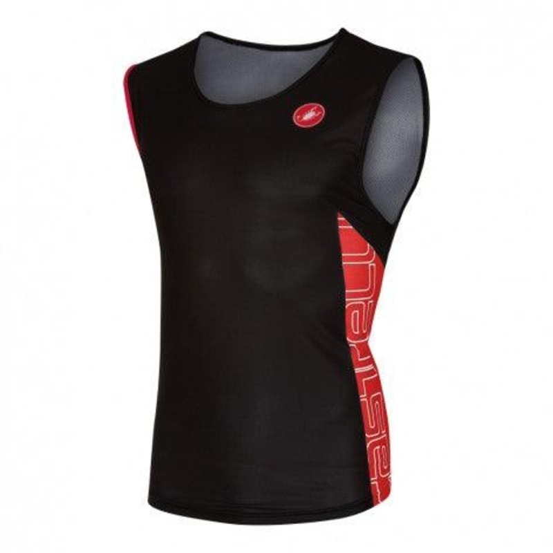 Castelli T.O. ALII Run Men’s Triathlon Top (Black/Red) M