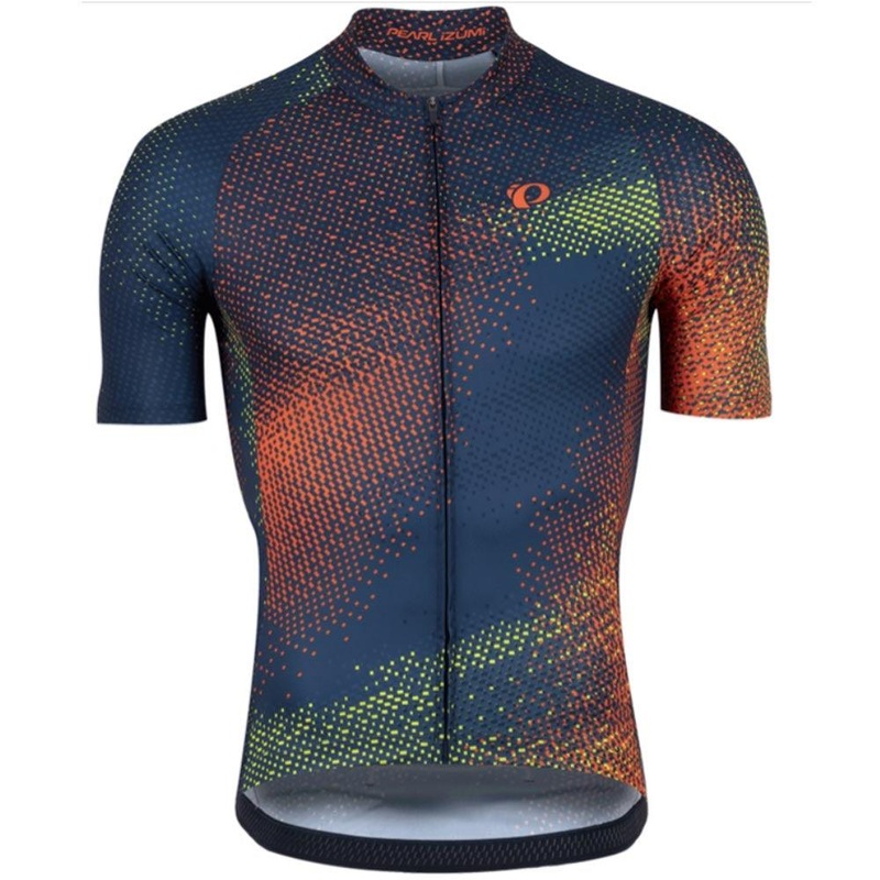 Pearl Izumi Attack Men’s Cycling Jersey (Navy/Fuego Depth) S