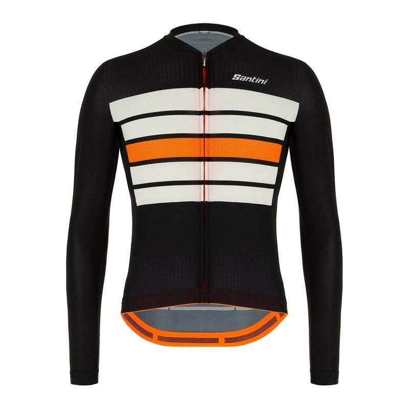 Santini Eco Sleek Bengal Mens Cycling Jersey (Black) XL