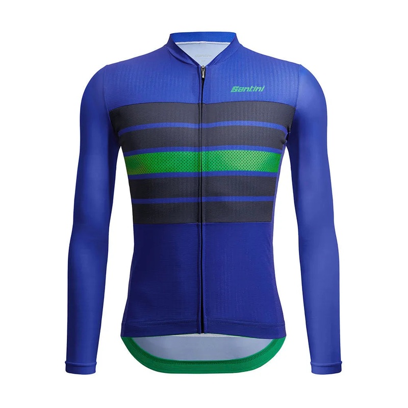 Santini Eco Sleek Bengal Mens Cycling Jersey (Blue) M