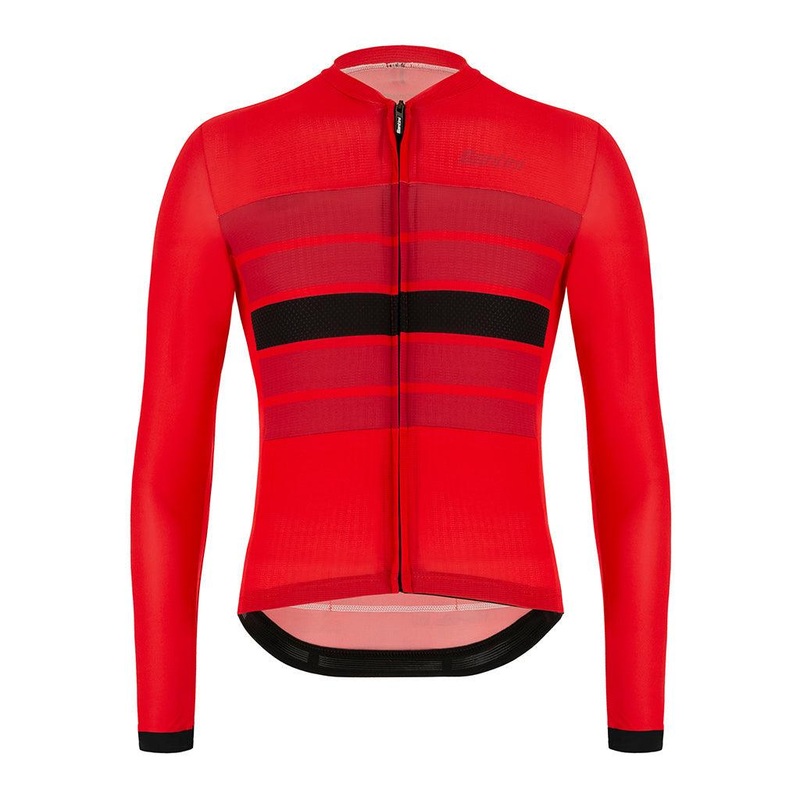 Santini Eco Sleek Bengal Mens Cycling Jersey (Red) XL