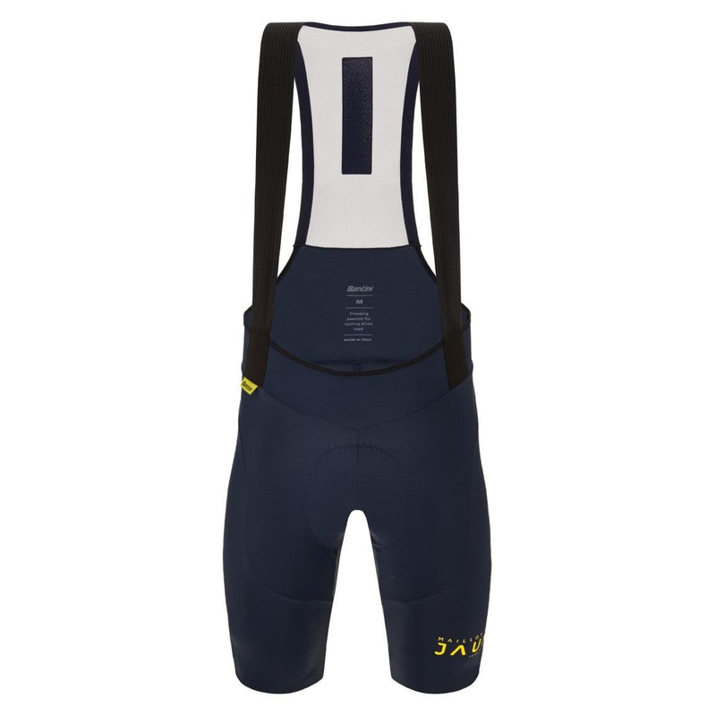Santini Le Malliot Jaune Men’s Cycling Bibshorts (Navy Blue) L