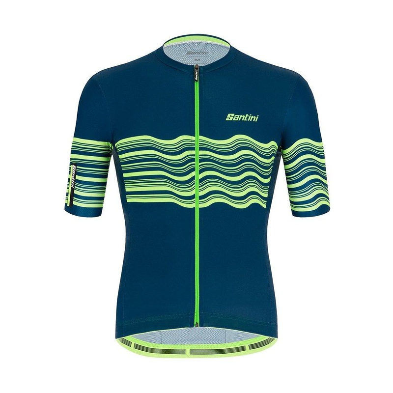 Santini Tono Profilo Mens Cycling Jersey (Fluo Green) XL