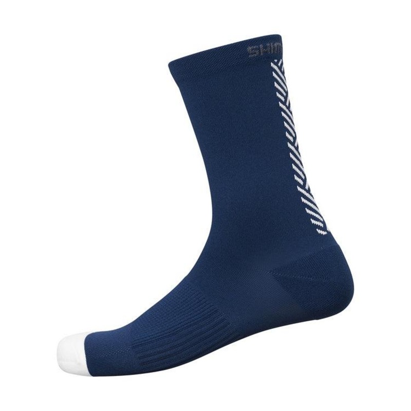 Shimano Original Tall Unisex Cycling Socks (Navy Ajiro) S/M