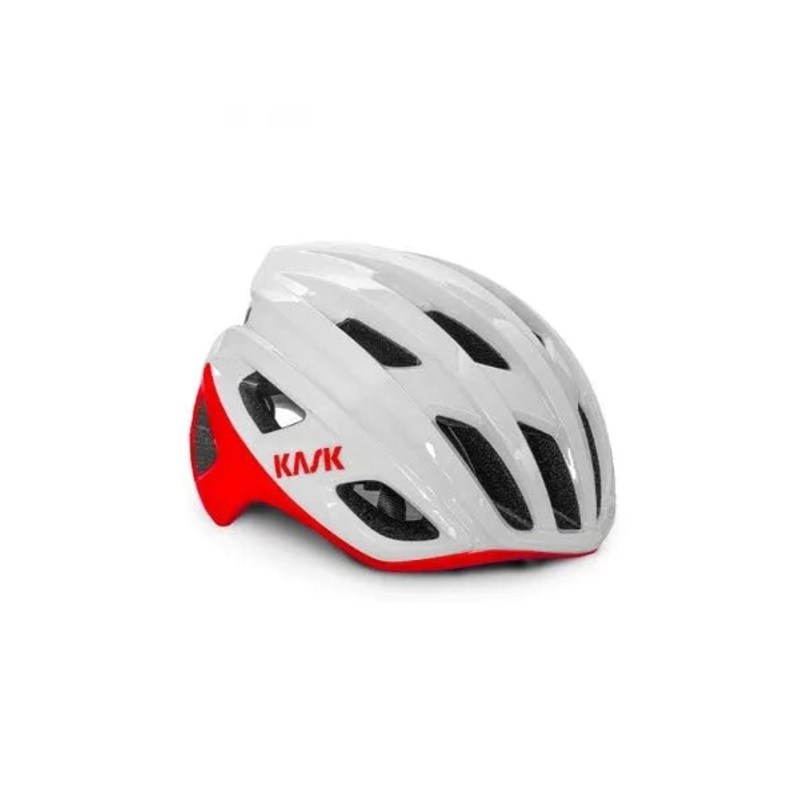 Kask Mojito3 Road Cycling Helmet (White/Red) S(50-56cm)