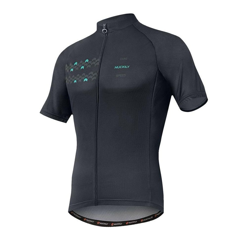 Nuckily MA032 Men’s Cycling Jersey (Dark Grey) S