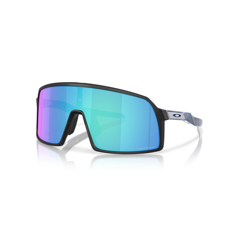 Oakley Sutro S Fathom Collection Sport Sunglasses (Matte Black/Prizm Sapphire)