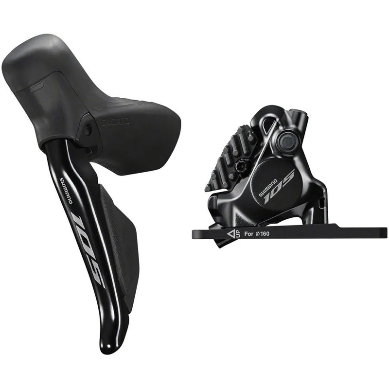 Shimano 105 ST-R7170/ BR-R7170 Flat Mount Hydraulic Disc Brake (Black) 2 Speed | Left