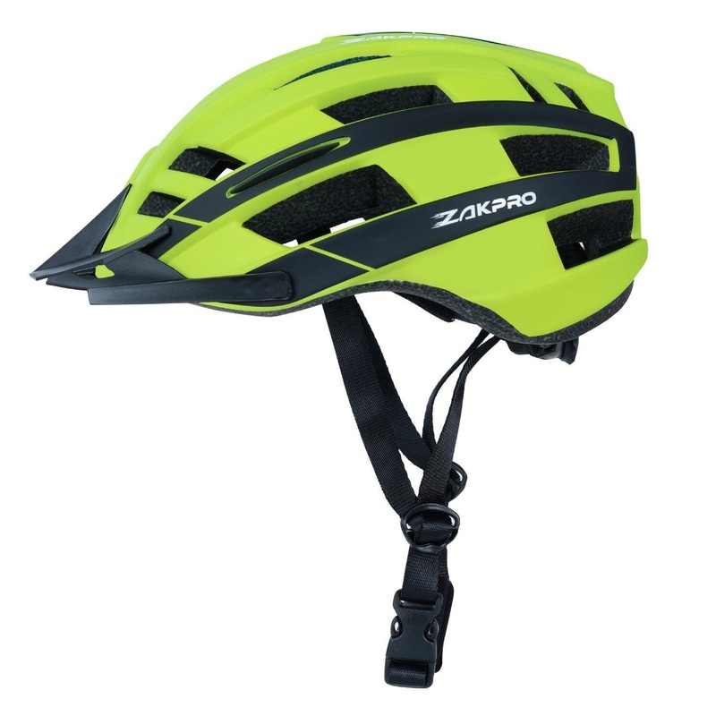 Zakpro Uphill MTB Cycling Helmet (Fluorescent Green) Medium (55-58)cm
