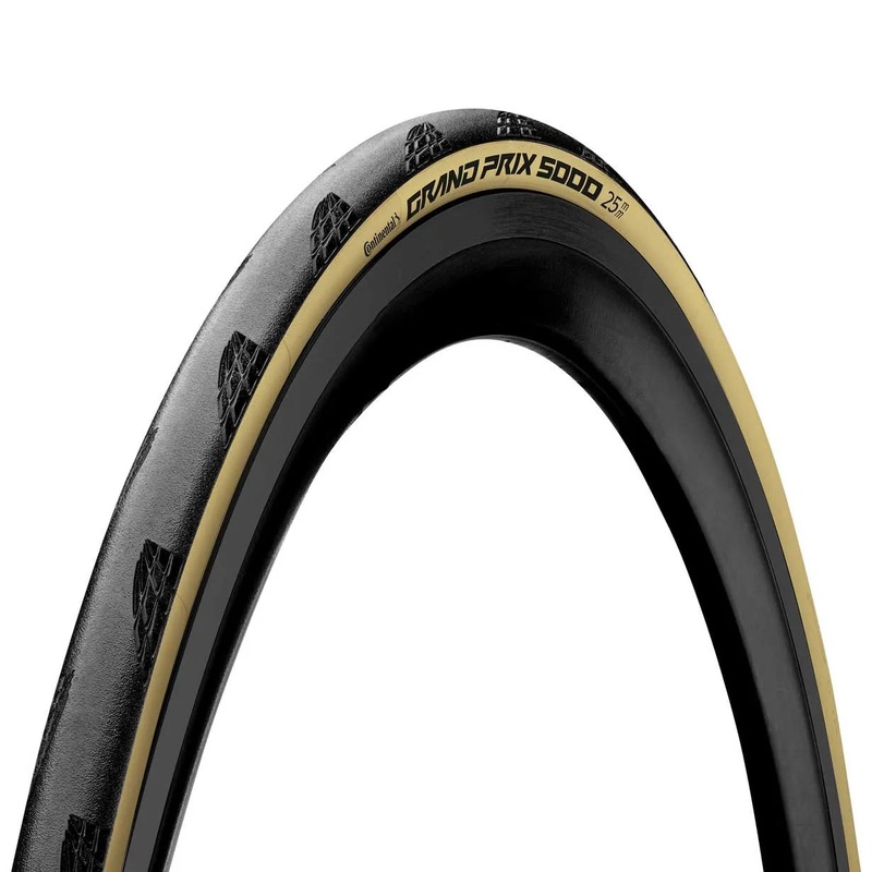 Continental Grand Prix 5000 700c Folding Tire (Black/Cream) 25c