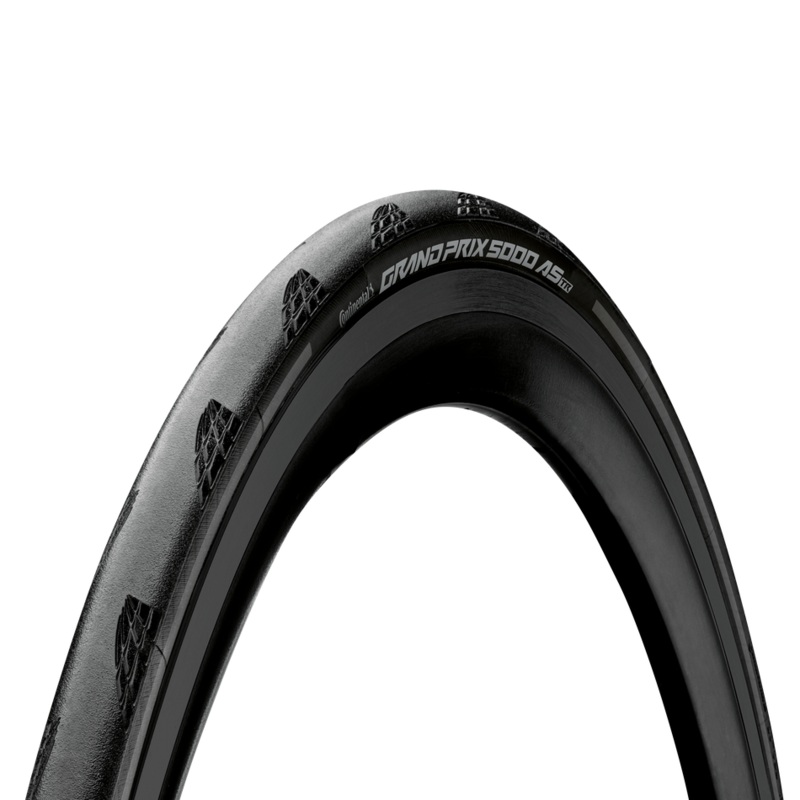 Continental Grand Prix 5000 All Season 700c Tubeless Ready Folding Tire (Black/Black Reflective) 25c