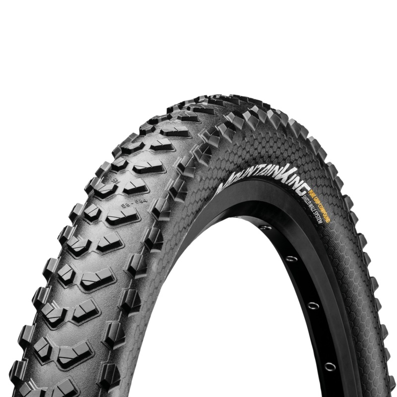Continental Grand Prix Mountain King Shieldwall 27.5″ Tubeless Ready Folding Tire (Black/Black) 2.30″