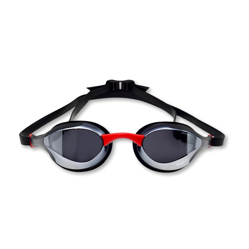 Gambitt Jet UV Swimming Googles (Black/Red)