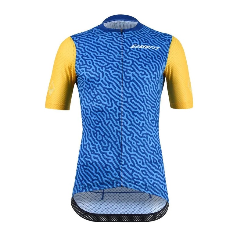 Gambitt Raptor 7 Mens Cycling Jersey (Fluo Yellow Trail) XS